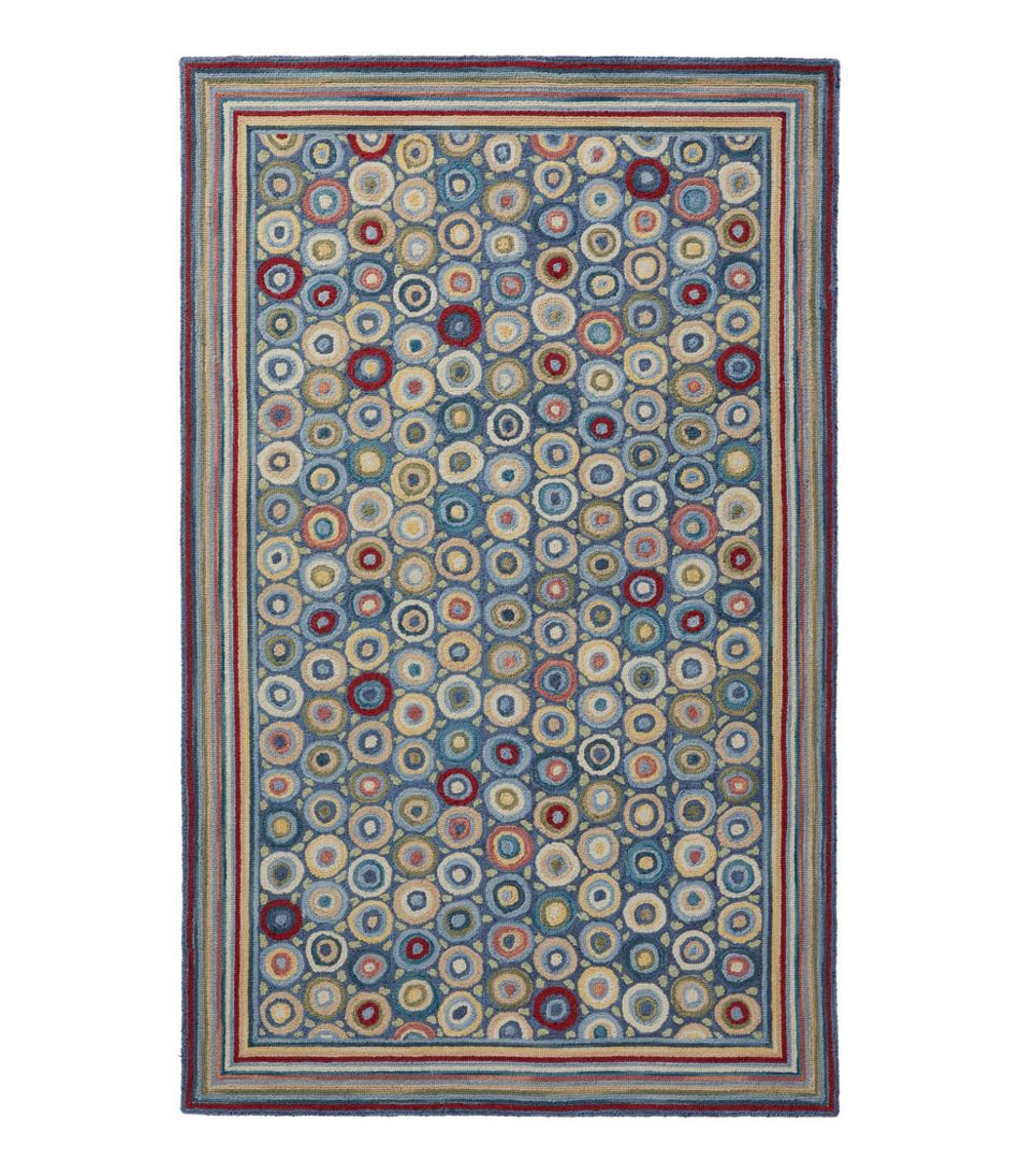 Bean's Wool Hooked Rug, Coins L.L.Bean Popular