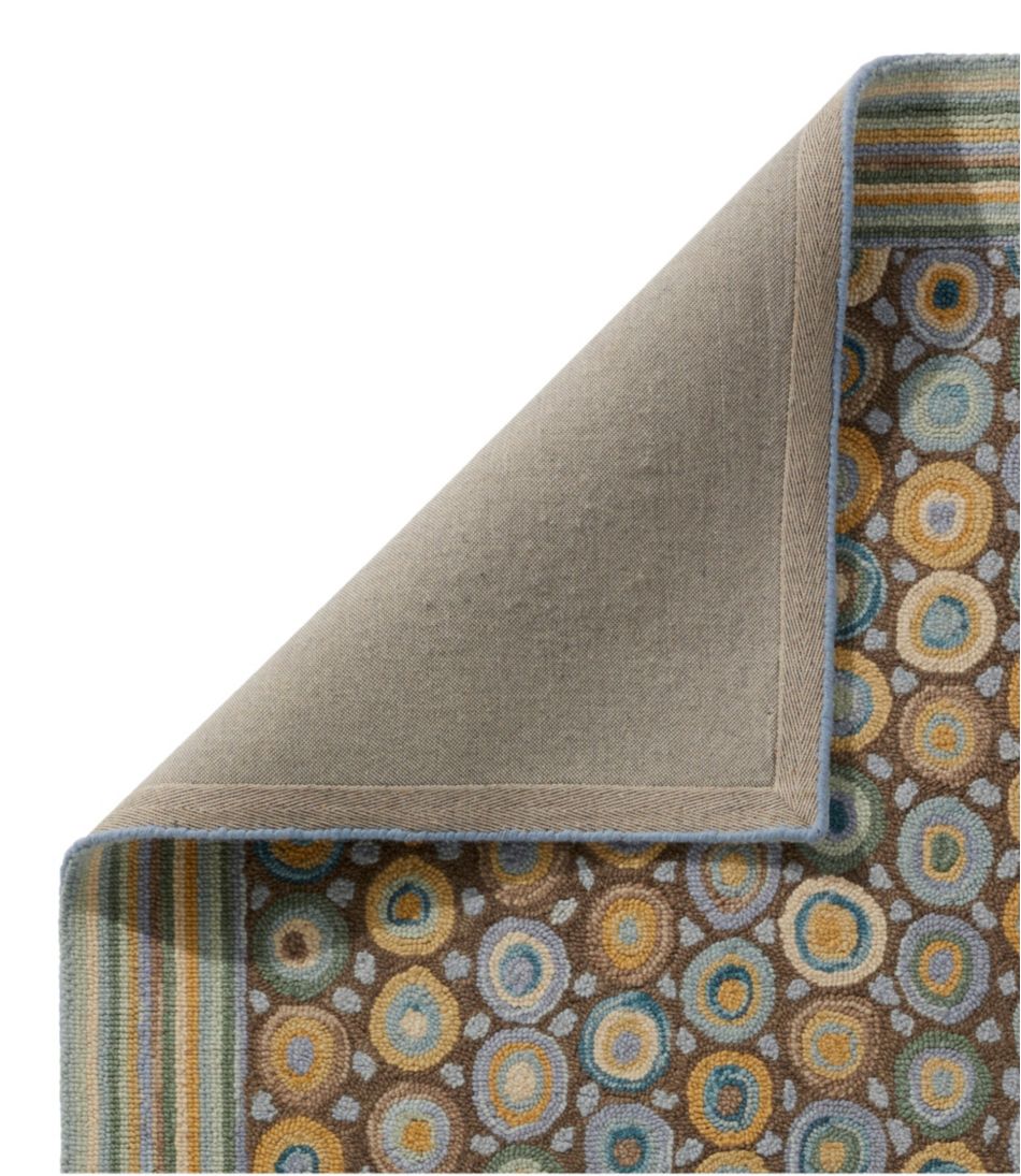 Bean's Wool Hooked Rug, Coins L.L.Bean Popular
