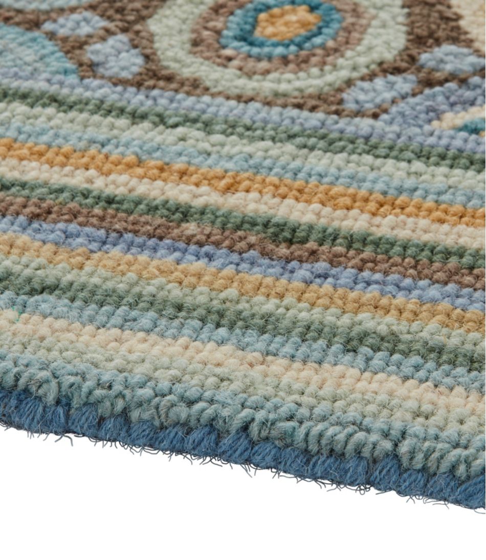 Bean's Wool Hooked Rug, Coins L.L.Bean Popular