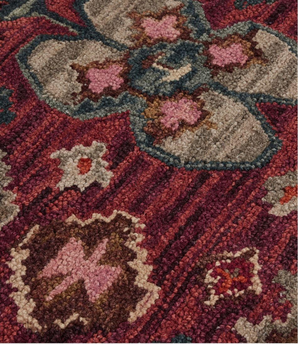 Double Border Wool Hooked Runner, Sienna Multi L.L.Bean Top Pick