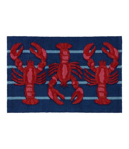 Indoor/Outdoor Vacationland Rug, Lobsters L.L.Bean Popular