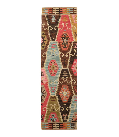 Rustic Geometric Wool Hooked Runner L.L.Bean Trending