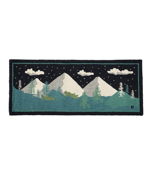 Wool Hooked Runner, Winter Woods L.L.Bean Featured
