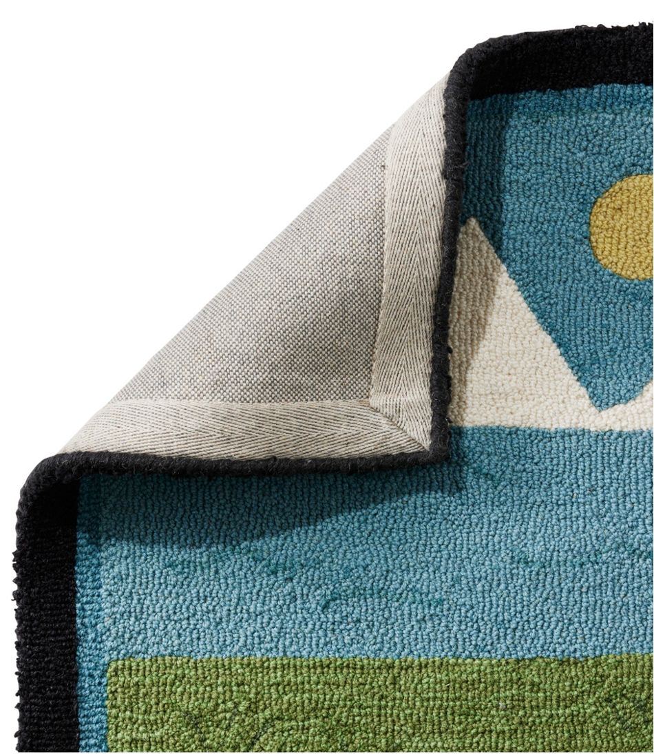 Wool Hooked Novelty Runner, Lakeside Labs L.L.Bean Popular