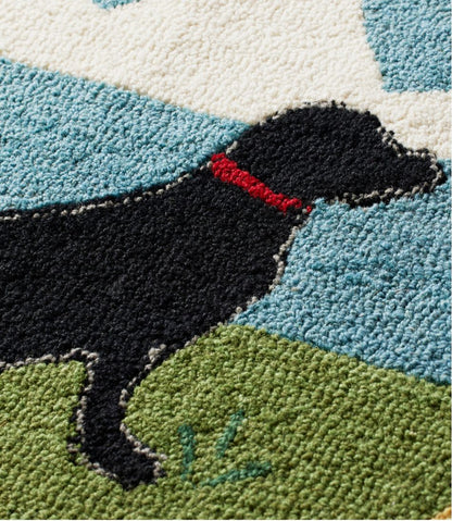 Wool Hooked Novelty Runner, Lakeside Labs L.L.Bean Popular