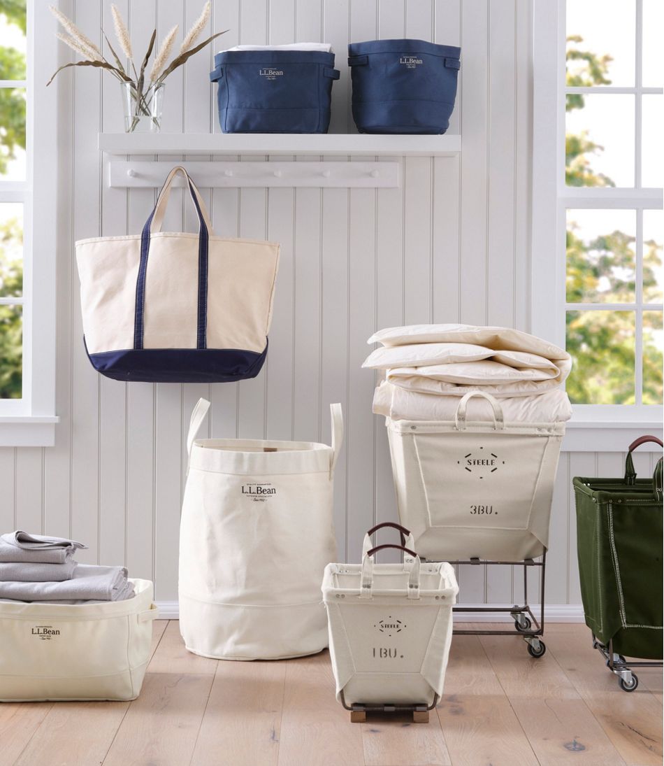 Canvas Laundry Storage Tote L.L.Bean Premium
