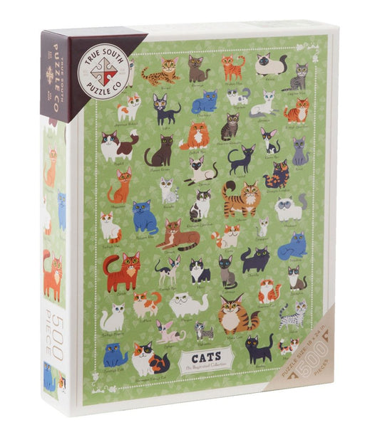 Illustrated Cats Puzzle, 500 Pieces L.L.Bean Value