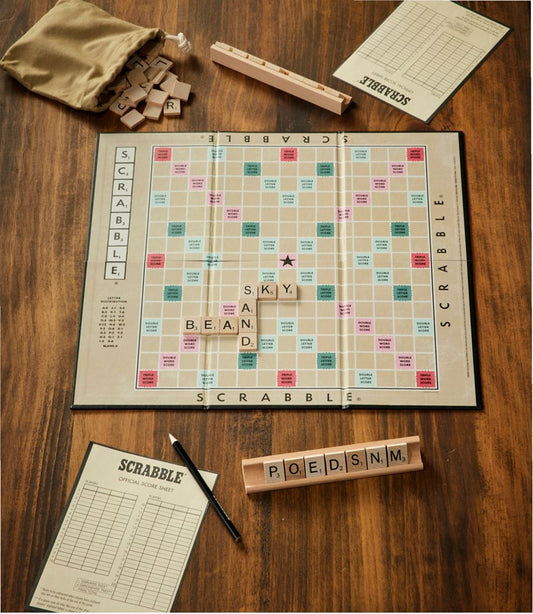 Scrabble Vintage Bookshelf Game L.L.Bean New