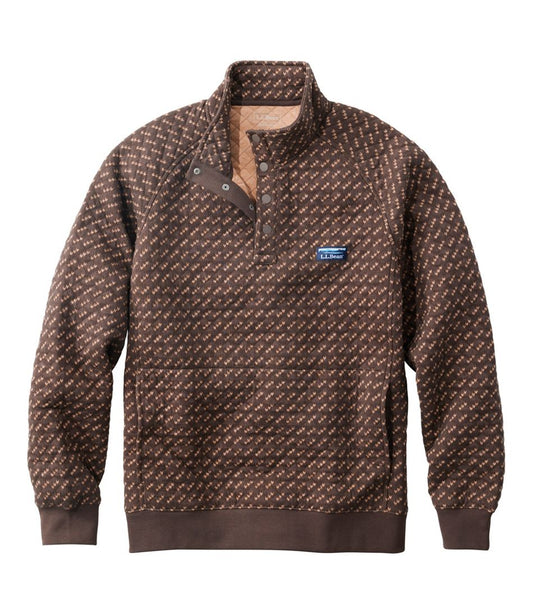 Men's Bean's Quilted Sweatshirt, Mockneck, Print L.L.Bean Trending