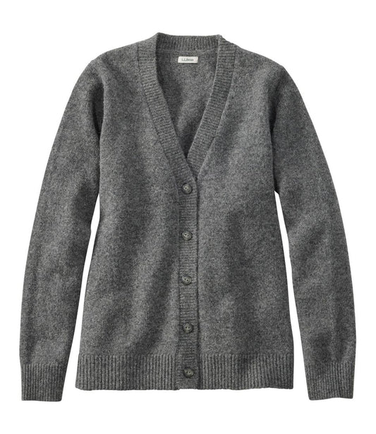 Women's Bean's Classic Ragg Wool Sweater, Button-Front Cardigan L.L.Bean Top Pick