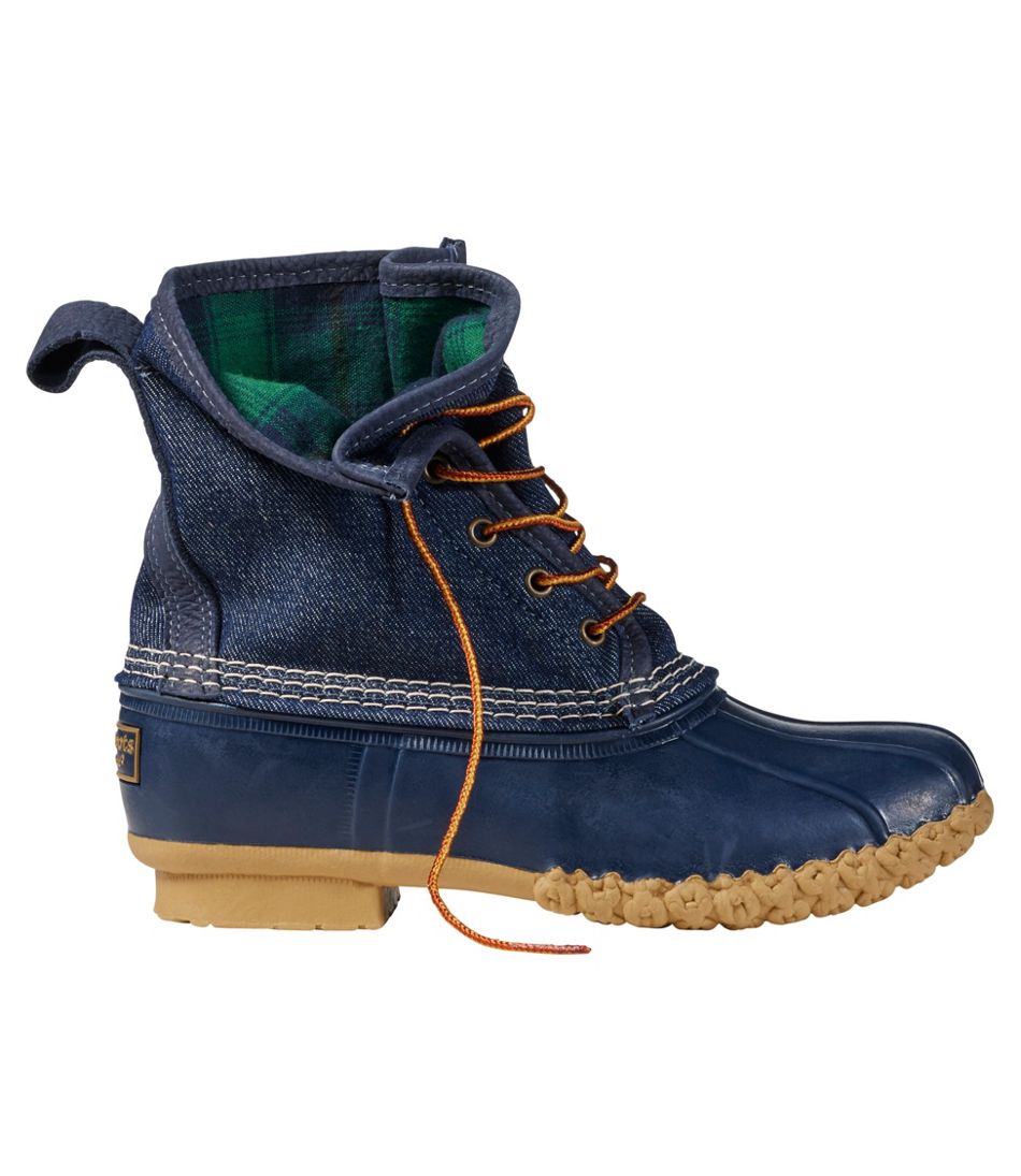 Women's Bean Boots, 8" Denim Insulated Flannel-Lined L.L.Bean Best Seller