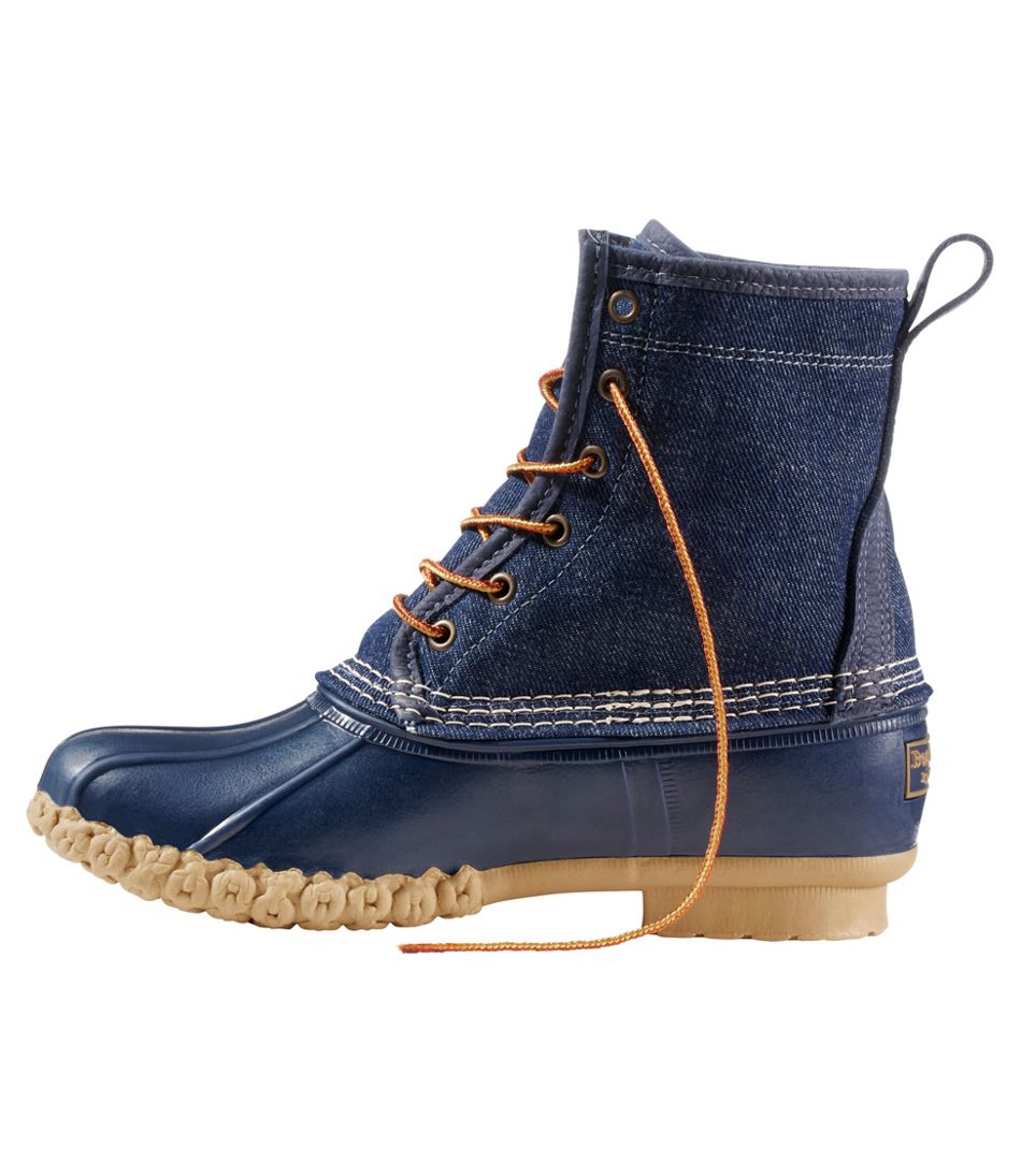 Women's Bean Boots, 8" Denim Insulated Flannel-Lined L.L.Bean Best Seller