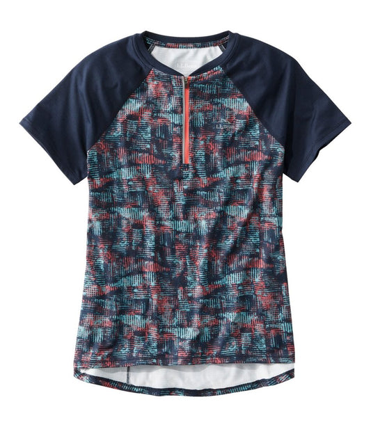 Women's Comfort Cycling Jersey Print Short-Sleeve L.L.Bean Trending