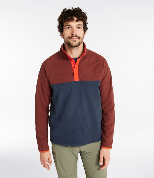 Men's All Season Access Fleece Pullover, Colorblock L.L.Bean Top Pick