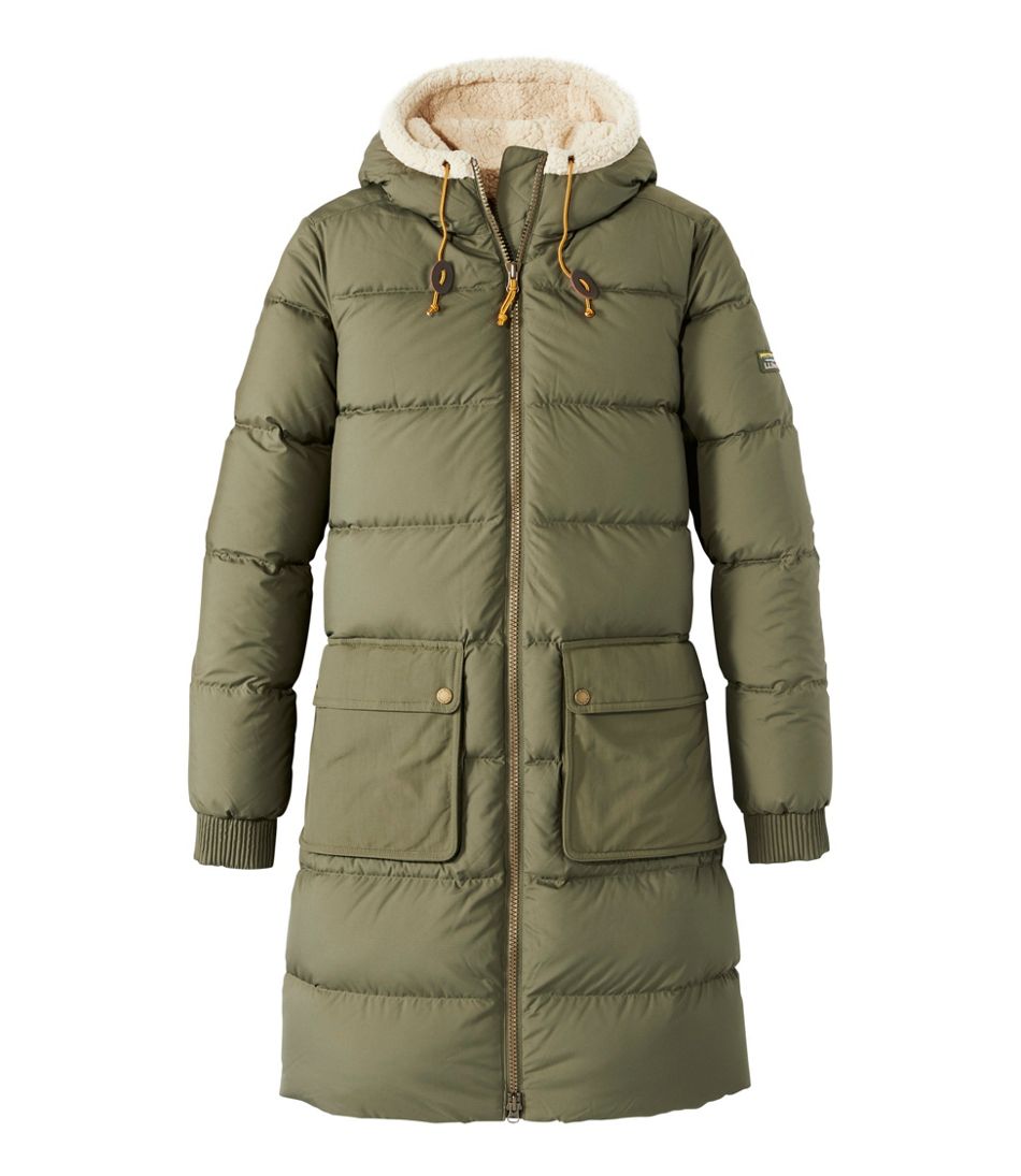Women's Mountain Classic Down Coat, Sherpa-Lined L.L.Bean Premium