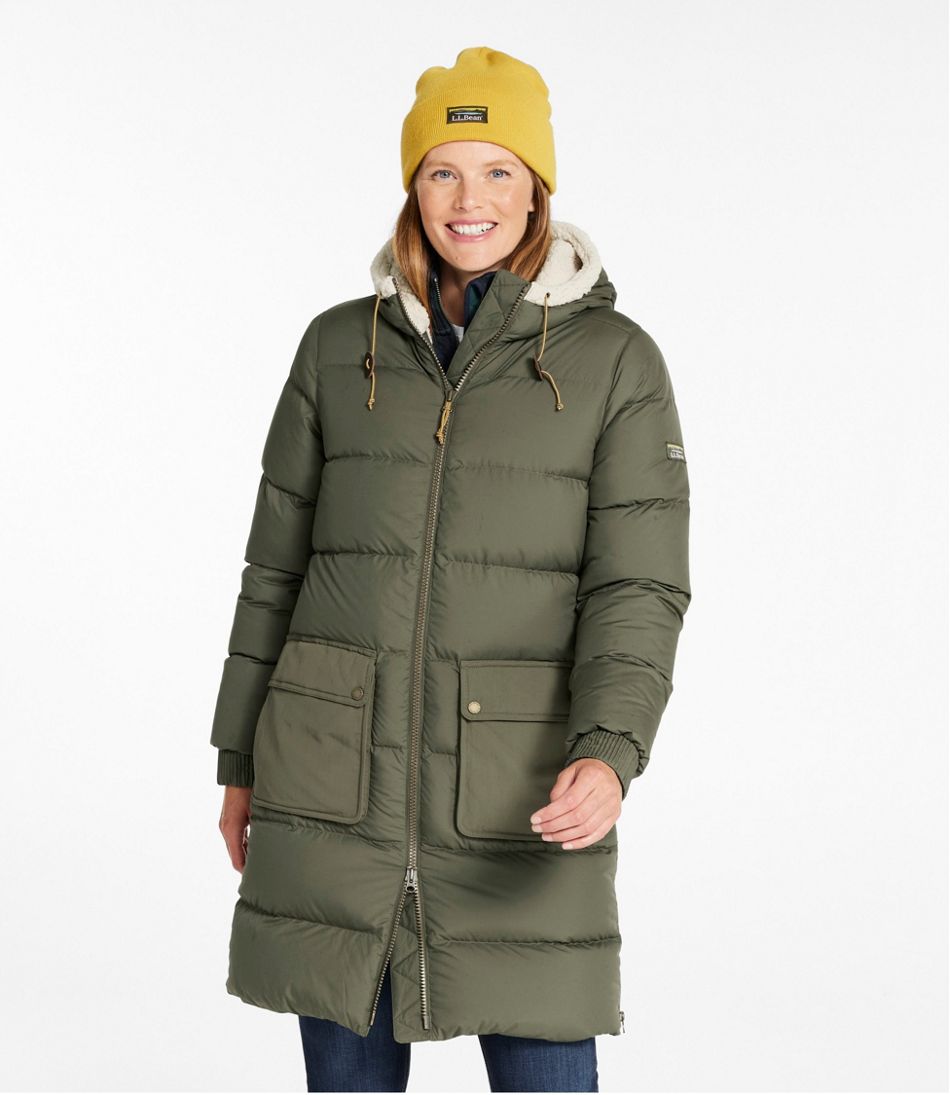 Women's Mountain Classic Down Coat, Sherpa-Lined L.L.Bean Premium