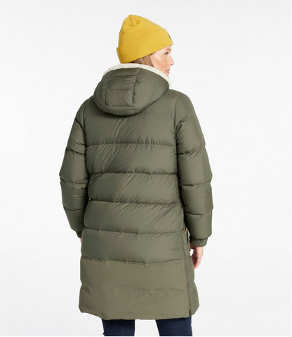 Women's Mountain Classic Down Coat, Sherpa-Lined L.L.Bean Premium