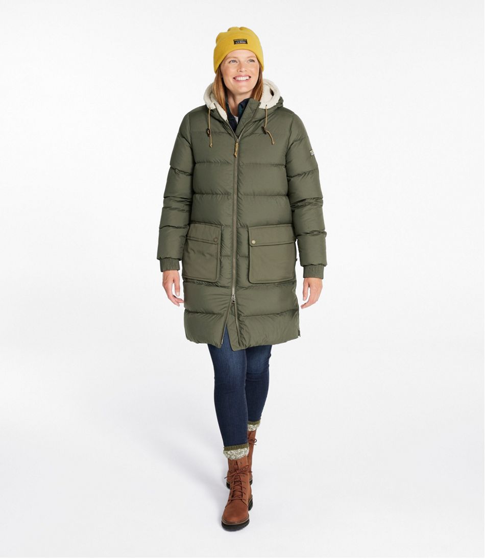 Women's Mountain Classic Down Coat, Sherpa-Lined L.L.Bean Premium