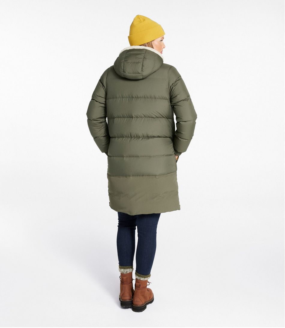 Women's Mountain Classic Down Coat, Sherpa-Lined L.L.Bean Premium