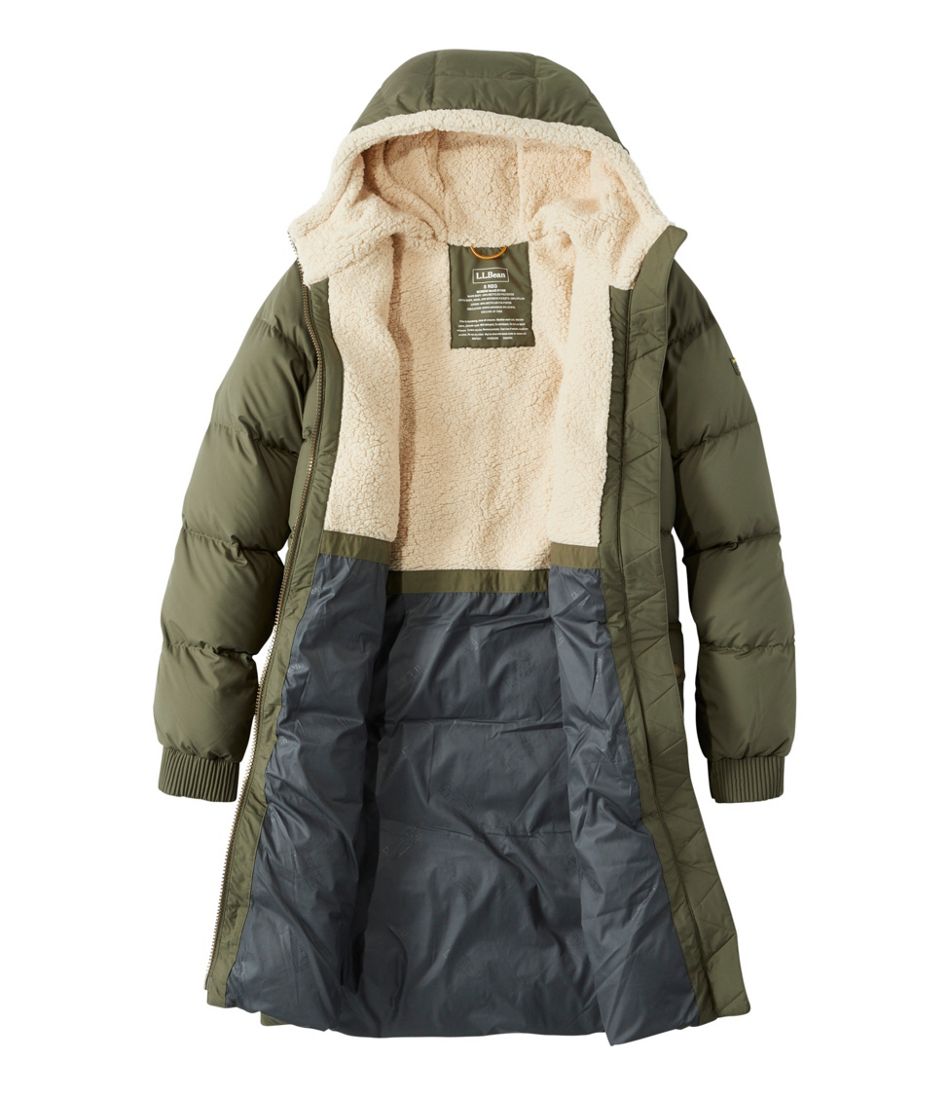 Women's Mountain Classic Down Coat, Sherpa-Lined L.L.Bean Premium